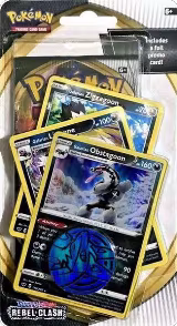Rebel Clash Premium Checklane Blister [Galarian Obstagoon], Rebel Clash — Pokémon card price