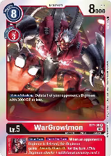 WarGrowlmon (Gen Con 2022) (ST7-08 R) — card price