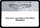 Code Card - Lost Origin 3 Pack Blister [Regigigas] — card price