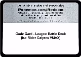 Code Card - League Battle Deck [Ice Rider Calyrex VMAX], Miscellaneous Cards & Products — Pokémon card price