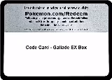 Code Card - Gallade EX Box — card price