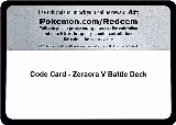Code Card - Zeraora V Battle Deck, Miscellaneous Cards & Products — Pokémon card price
