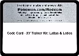 Code Card - XY Trainer Kit: Latias & Latios — card price