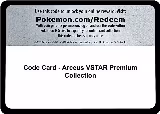 Code Card - Arceus VSTAR Premium Collection — card price