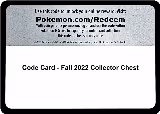 Code Card - Fall 2022 Collector Chest — card price