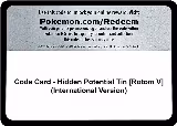 Code Card - Hidden Potential Tin [Rotom V] (International Version), Miscellaneous Cards & Products — Pokémon card price