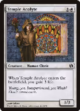 Temple Acolyte (9), Duel Decks: Elspeth vs. Tezzeret — Magic card price