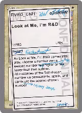Look at Me, I'm R&D (17) — card price