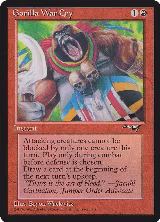 Gorilla War Cry (109) — card price