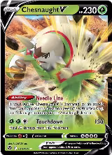 Chesnaught V (015/195), Silver Tempest — Pokémon card price