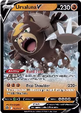Ursaluna V (102/195), Silver Tempest — Pokémon card price