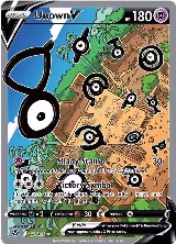 Unown V (Alternate Full Art) (177/195) — card price