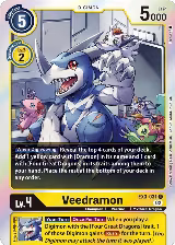 Veedramon (Box Topper) (EX3-031 U) — card price