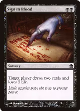Sign in Blood (101) — card price