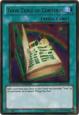 Toon Table of Contents (GLD4-EN039) — card price