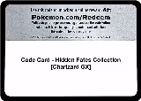 Code Card - Hidden Fates Collection [Charizard GX] — card price