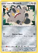 Galarian Meowth (084/159) — card price