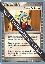 Steven's Advice - 2004 (Tsuguyoshi Yamato) (92/101), World Championship Decks — Pokémon card price