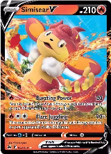 Simisear V (022/159), Crown Zenith — Pokémon card price