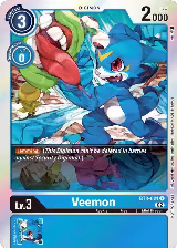 Veemon - BT3-021 (Official Tournament Pack Vol.8) (BT3-021 R) — card price
