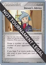 Steven's Advice - 2008 (Jason Klaczynski) (83/108), World Championship Decks — Pokémon card price