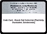 Code Card - Knock Out Collection [Toxtricity, Duraludon, Sandaconda], Miscellaneous Cards & Products — Pokémon card price