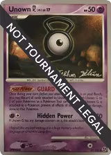 Unown [G] - 2009 (Stephen Silvestro) (57/106), World Championship Decks — Pokémon card price