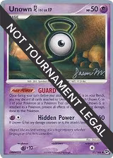Unown [G] - 2009 (Jason Martinez) (57/106), World Championship Decks — Pokémon card price