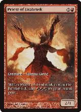 Priest of Urabrask (74), Game Day & Store Championship Promos — Magic card price