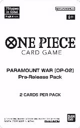 Paramount War - Pre-Release Pack, Paramount War Pre-Release Cards — One Piece card price
