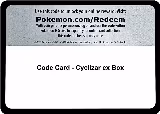 Code Card - Cyclizar ex Box, Miscellaneous Cards & Products — Pokémon card price