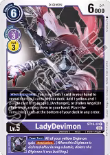 LadyDevimon (Tamer Goods Set Angewomon & LadyDevimon) (ST10-12 R) — card price