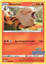 Arcanine (Illustration Contest 2022) (SWSH304), Sword & Shield Promo Cards — Pokémon card price