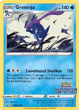 Greninja (Illustration Contest 2022) (SWSH305), Sword & Shield Promo Cards — Pokémon card price