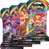 Darkness Ablaze Sleeved Booster Pack Art Bundle [Set of 4], Darkness Ablaze — Pokémon card price