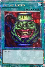 Pot of Greed (Quarter Century Secret Rare) (TBC1-ENS01), The Pot Collection — Yu-Gi-Oh! card price