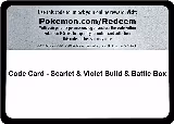 Code Card - Scarlet & Violet Build & Battle Box — card price