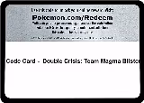 Code Card - Double Crisis: Team Magma Blister — card price