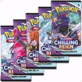 Chilling Reign Booster Pack Art Bundle [Set of 5], Chilling Reign — Pokémon card price