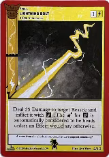 Lightning Bolt (4/12) — card price