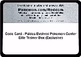 Code Card - Paldea Evolved Pokemon Center Elite Trainer Box (Exclusive) — card price