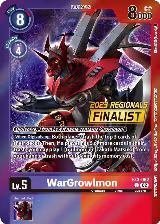 WarGrowlmon (2023 Regionals Finalist) (EX3-062 U) — card price