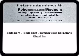 Code Card - Summer 2023 Collector's Chest Tin — card price