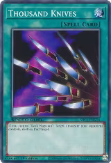 Thousand Knives (SBC1-ENG14), Speed Duel: Streets of Battle City — Yu-Gi-Oh! card price