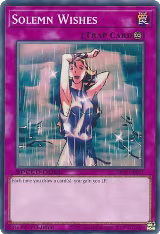 Solemn Wishes (SBC1-ENH17), Speed Duel: Streets of Battle City — Yu-Gi-Oh! card price