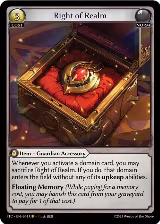 Right of Realm (044) — card price