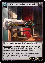 Ornamental Greatsword (014) — card price