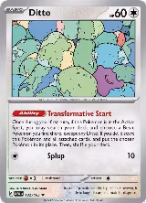 Ditto (132/165), Scarlet & Violet 151 — Pokémon card price