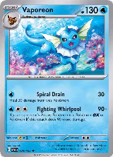 Vaporeon (134/165), Scarlet & Violet 151 — Pokémon card price