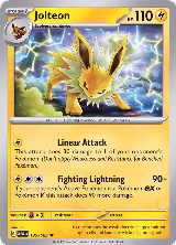 Jolteon (135/165), Scarlet & Violet 151 — Pokémon card price